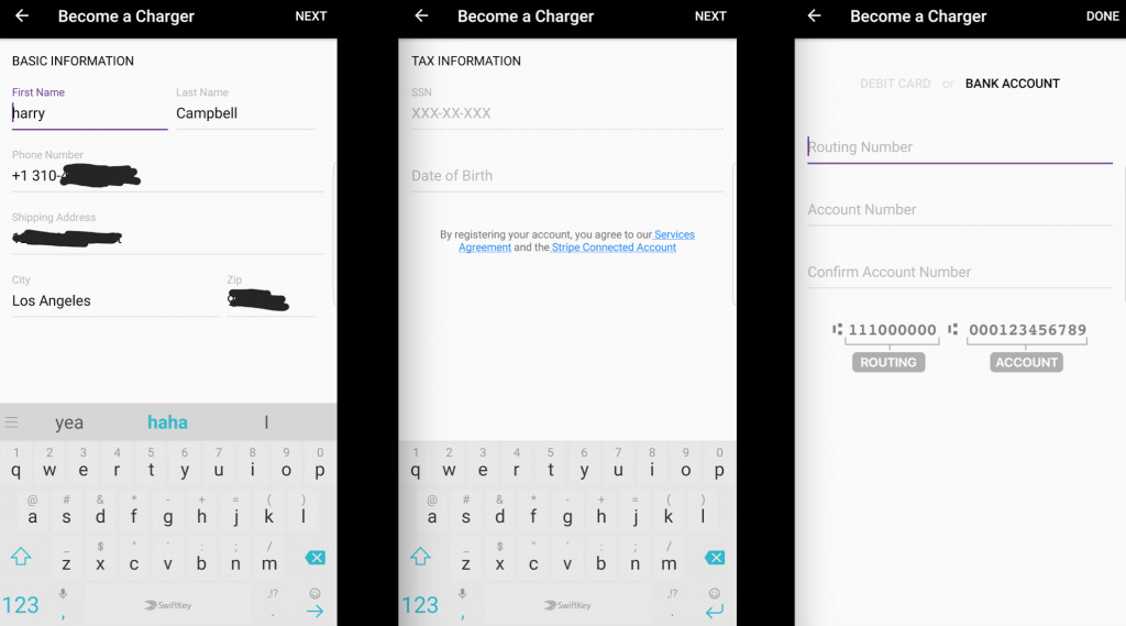 Bird Charger Sign up