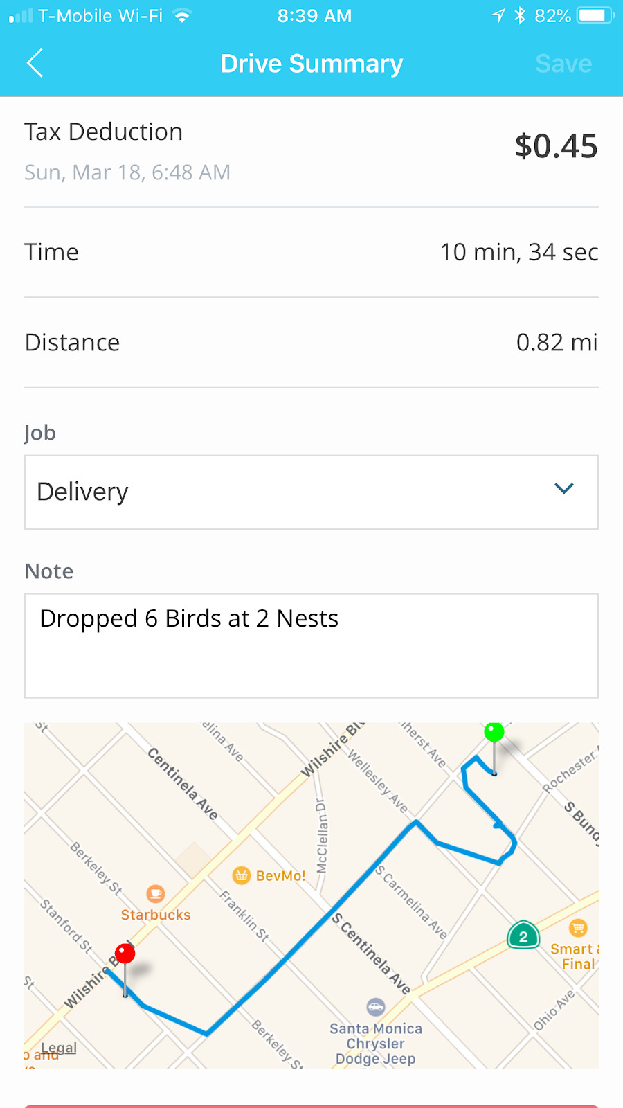 Bird charge driver summary