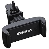 Car Air Vent Phone Mount, EXSHOW Universal Car Vent Clip Holder [2 Level Locking] for iPhone 11 Pro Max XS XR X 8 Plus 7 6, Samsung S10 S9 S7, Huawei 10 9 Honor, Sony etc, Black