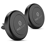 Magnetic Phone Car Mount, WizGear [2 PACK] Universal Air Vent Magnetic Phone Car Mount Phone Holder, for Cell Phones and Mini Tablets with Fast Swift-Snap Technology, With 4 Metal Plates