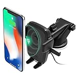 iOttie Easy One Touch Wireless Qi Fast Charge Car Mount Kit || Fast Charge: Samsung Galaxy S10 S9 Plus S8 S7 Edge Note 8 5 | Standard Charge: IPhone X 8 Plus & Qi Enabled Devices | + Dual Car Charger