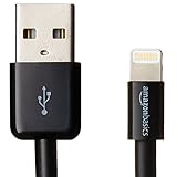 AmazonBasics Lightning to USB A Cable - MFi Certified iPhone Charger - White, 3-Foot