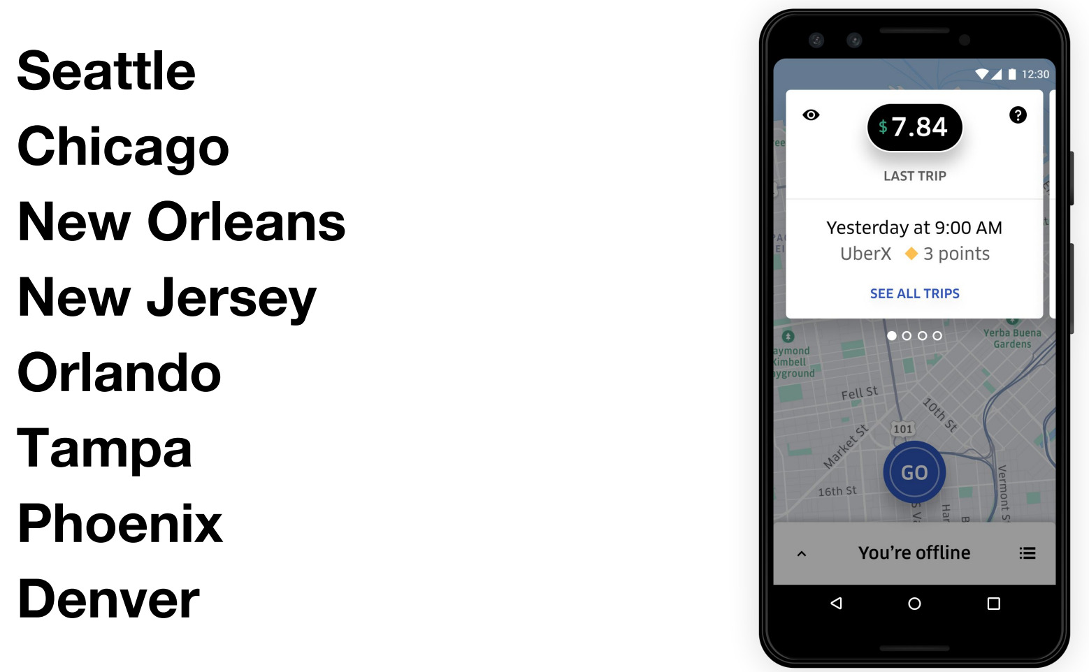 image of Uber Pro cities