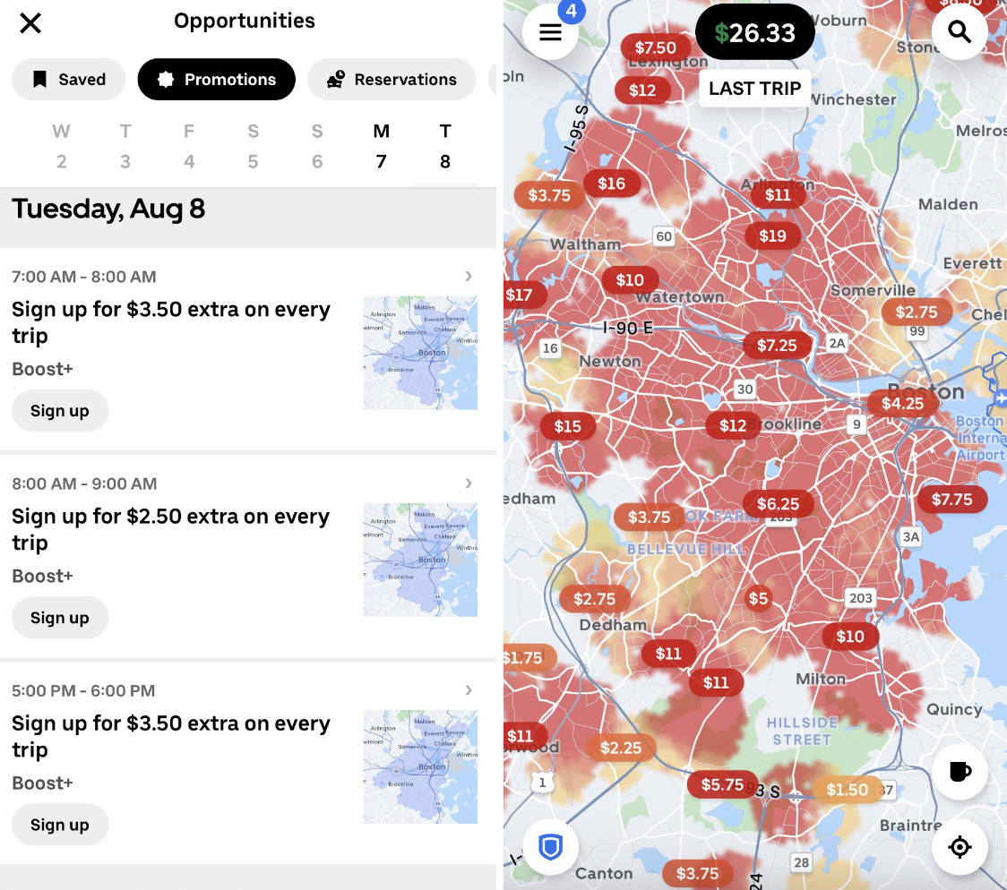 boston uber driver bonuses