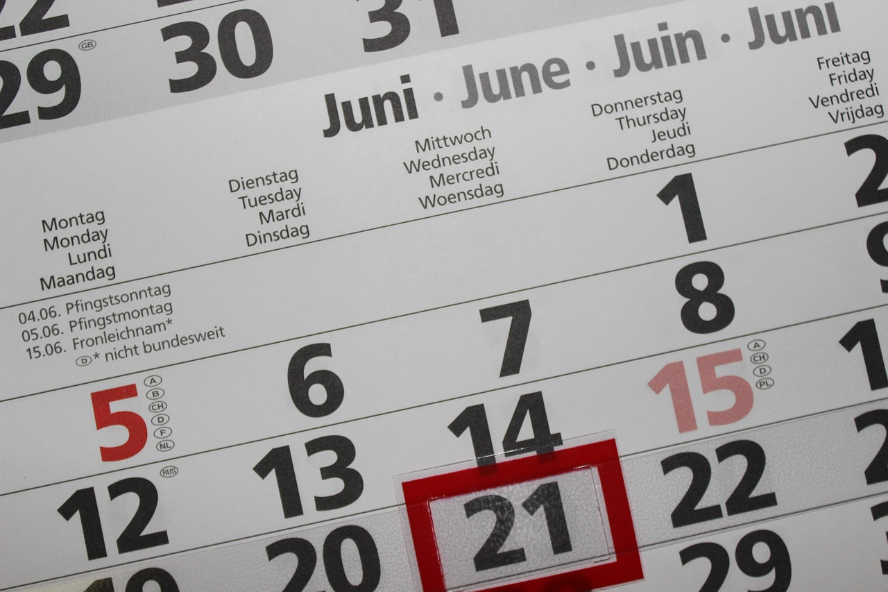 Break Out a Calendar and Lay Out Your Week