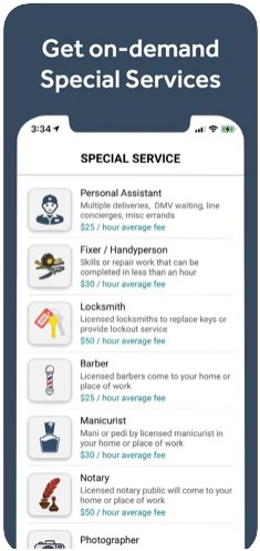 Offer your services directly through the Courial app