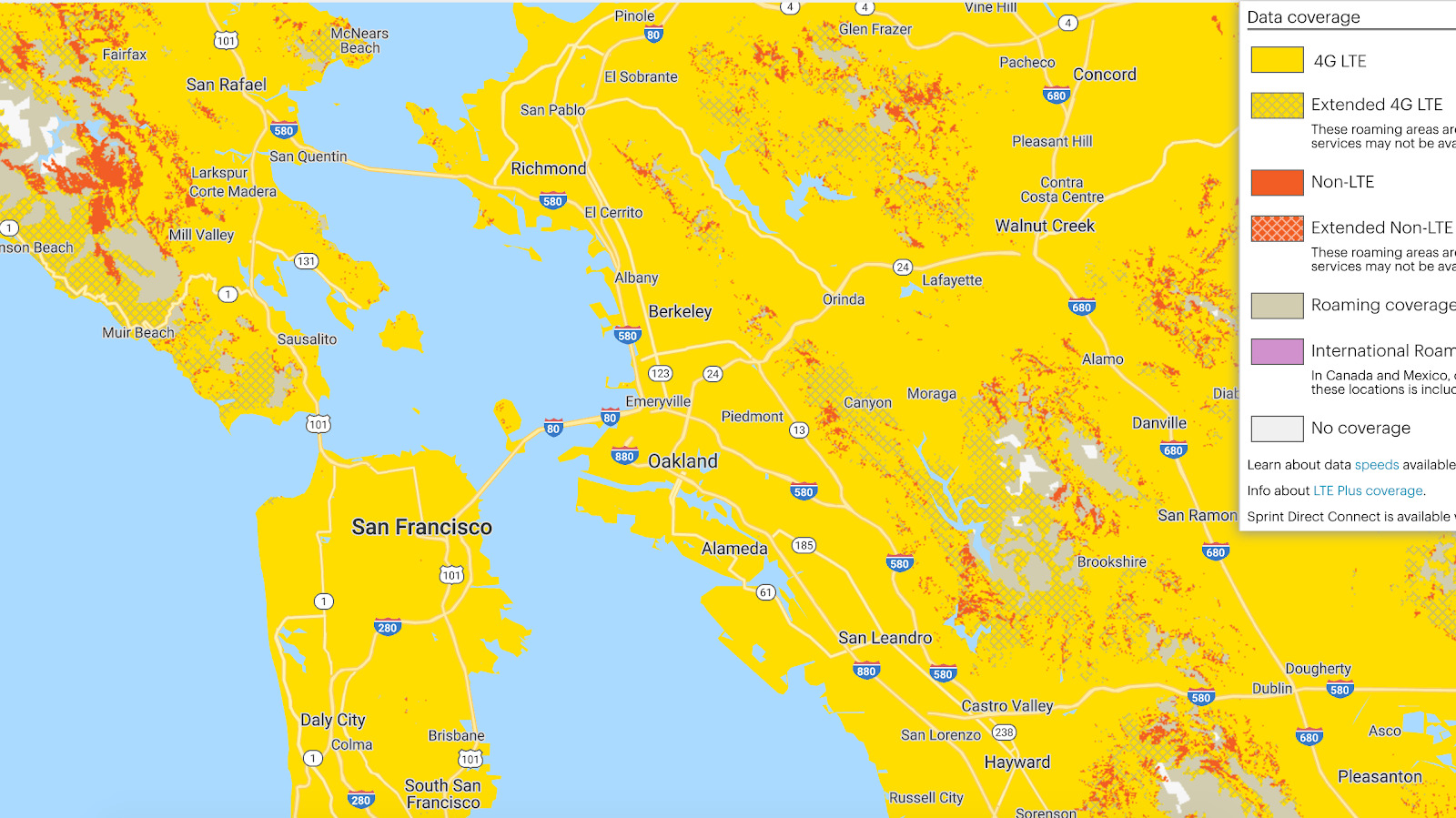image of Solid Yellow = 4G