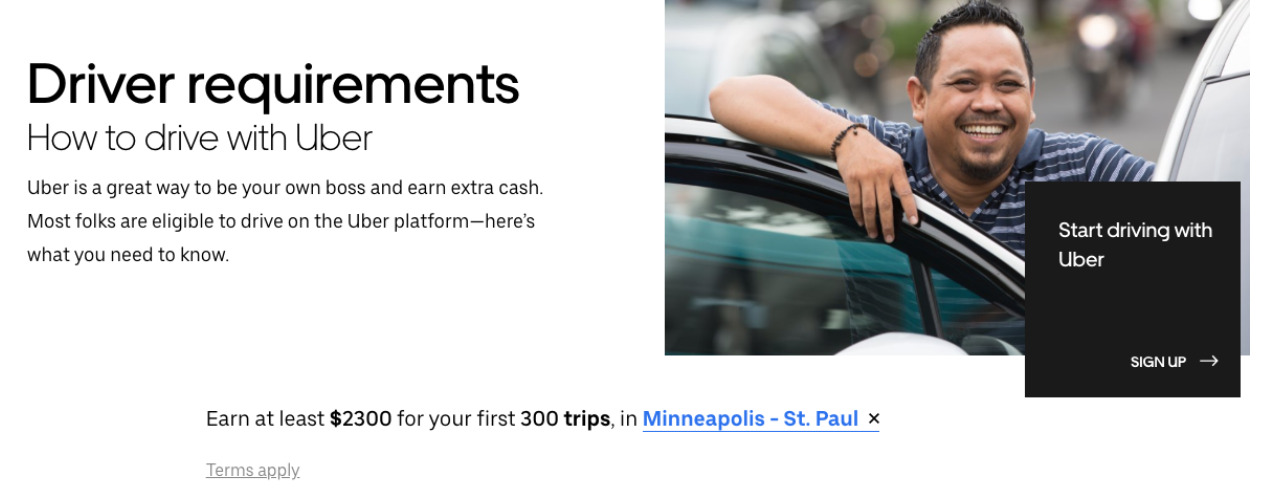 driver referral bonus in Minneapolis