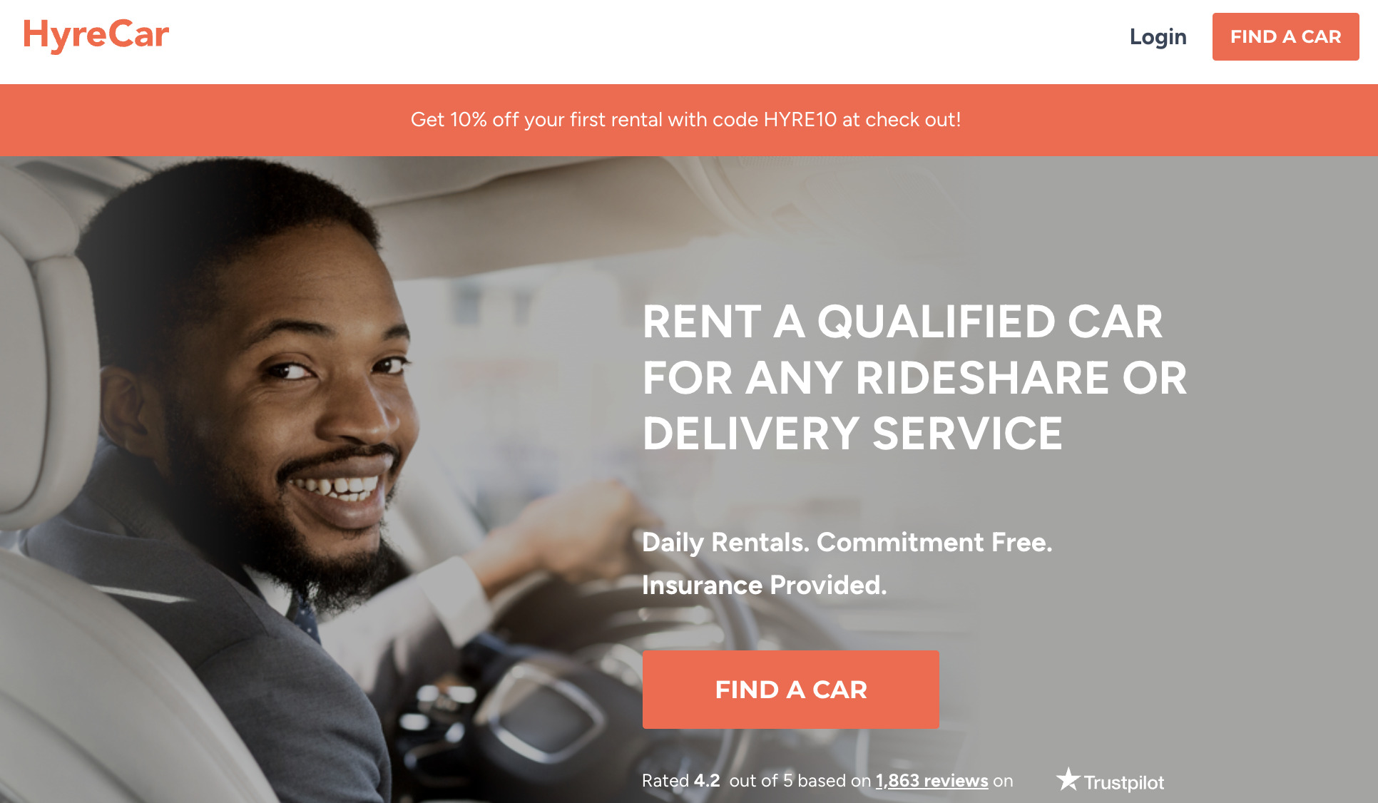 hyrecar homepage