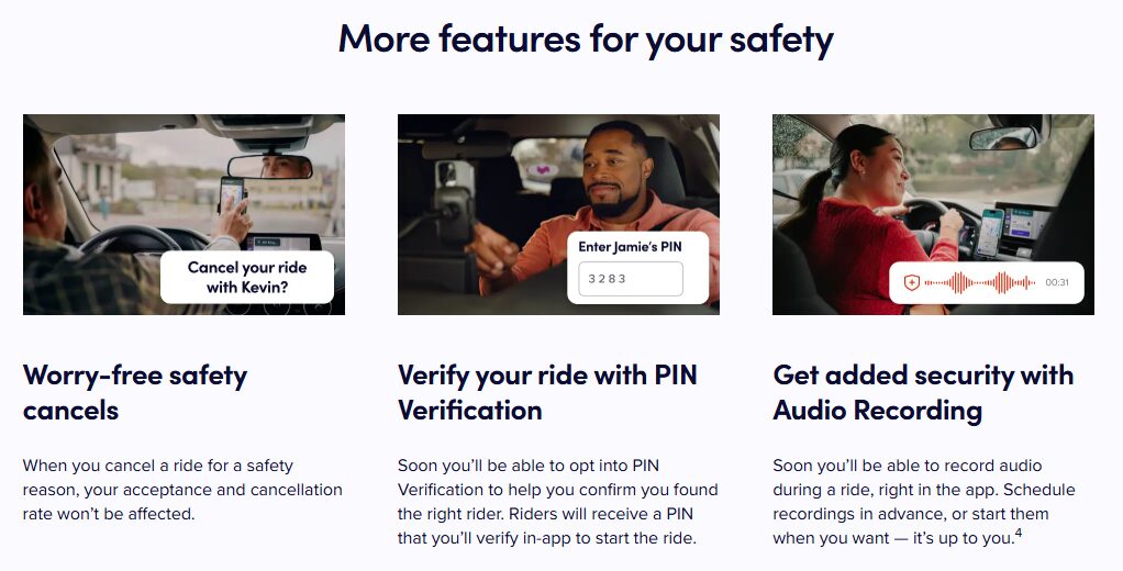 More features for your safety