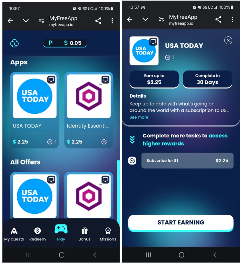 MyFreeApp Screenshots