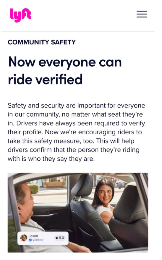 Now everyone can ride verified