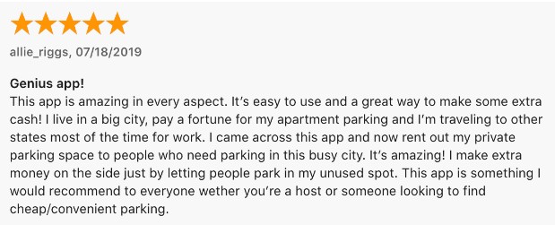 rent out your parking space