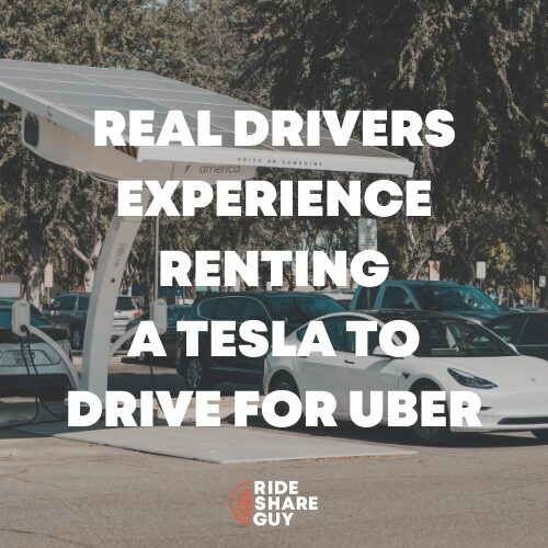 renting a tesla model 3 for uber