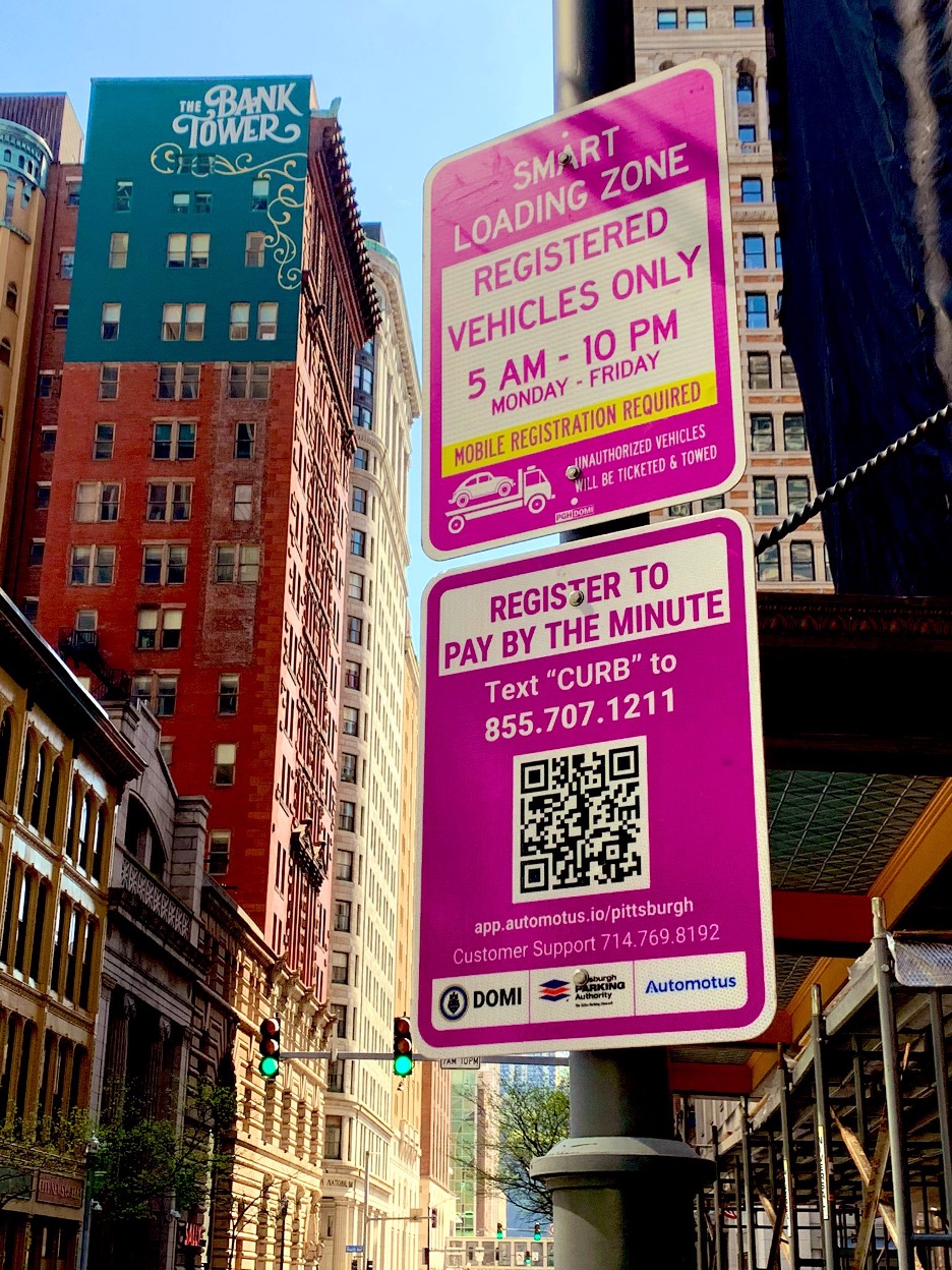 smart loading zone from automotus in pittsburgh
