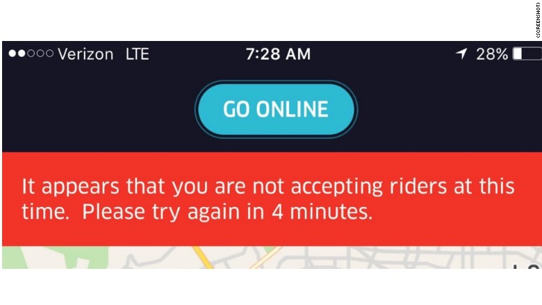 Uber Timeout Screenshot - CNN