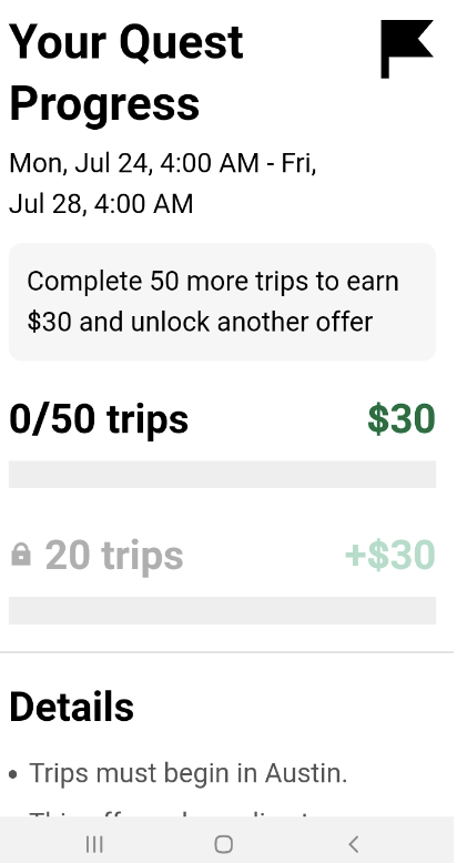 austin uber driver quest