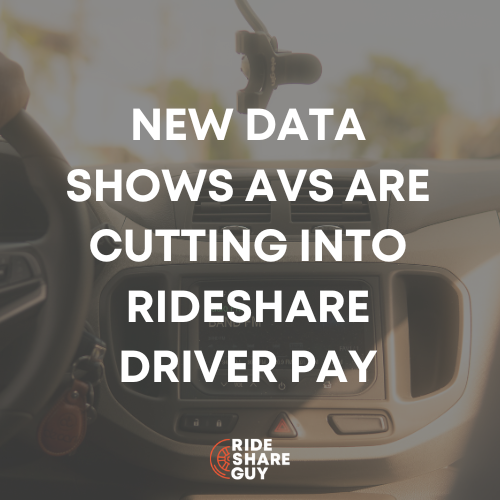 New Data Shows AVs Are Cutting Into Rideshare Driver Pay