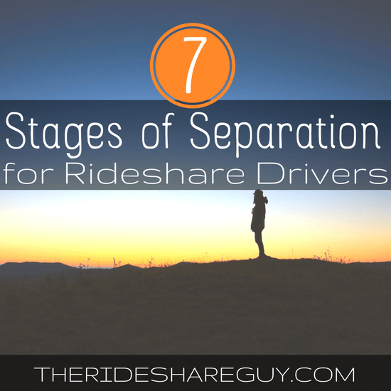There's no getting around the fact that a lot of rideshare drivers quit, but why? We go through the 7 stages of separation from rideshare driving here -