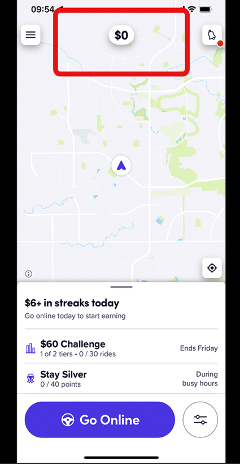 Step 1 of calculating your Lyft take rate