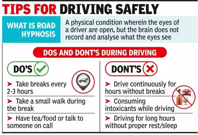 Tips for driving safely and the do's and dont's.